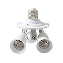 Electop E26 E27 3 Way Socket 3 in 1 Socket, Adjustable Socket Splitter ...