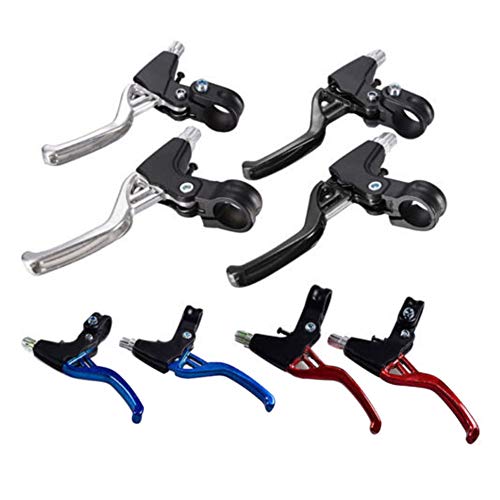 Maserfaliw Bike Brakes,2Pcs Mountain Bike V Brakes Set Replacement Fit for Most Bicycle, Folding Cycling Bicycle Brake Handle Lever Caliper Gear Tools Black Red