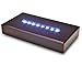 Santa Cruz Lights Large Rosewood 8 LED White Light Stand Base for Crystals, Glass - AC Powered