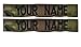 Custom Multicam / Scorpion / OCP Name Tape 2 piece set US Army USAF Sew On
