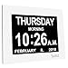 SVINZ Dementia Clock for Seniors, Large Number Digital Calendar Clock with Date and Day of Week for Elderly Alzheimer, 20 Custom Alarms and Tags