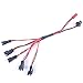 YouCute 3pcs 7.4V 500mAh Battery and 1to5 Charger for JJRC H8D H8C F182 F183DH F183 RC Quadcopter Drone Spare Parts