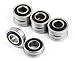 Set of 8 NK Hand Truck Tire Flanged Precision Ball Bearings for 5/8