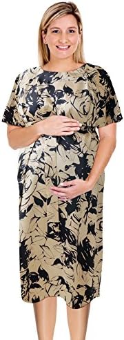 JANA JIRA Maternity Hospital Gown Labor Delivery Breastfeeding Birthing Nursing Dress