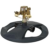 Melnor 9538 Deluxe Pulsating Sprinkler with Weighted Base, Black