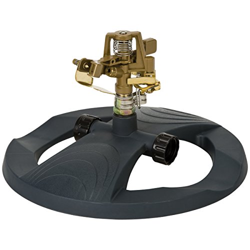 Melnor, Inc. 9538 Deluxe Pulsating Sprinkler with Weighted Base, Metal Head