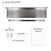 Stainless Steel Restaurant Bar Cafe Kitchen Floating Wall Shelf 15.75 Inch Premium Quality
