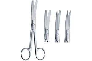 Surgical Operating Scissor, Curved, Sharp/Blunt, 14cm/5.50"