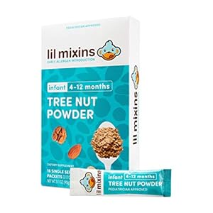Lil Mixins Early Allergen Introduction Powder, Tree Nut | Baby Stage 1-3, For Infants & Babies 4-12 Mo, Support Healthy…