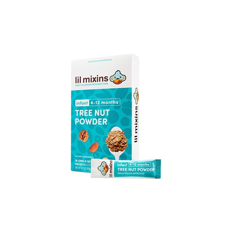 Lil Mixins Early Allergen Introduction Powder, Tree Nut | Baby Stage 1-3, For Infants & Babies 4-12 Mo, Support Healthy…