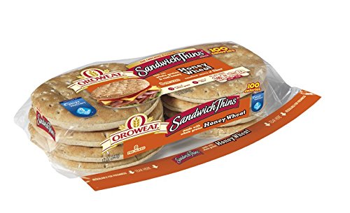 Oroweat Sandwich Thins Honey Wheat Pre-sliced 8 per package (Pack of 2)