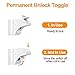 Cabinet Locks Child Safety Latches, OUSI 2020 upgraded 14+2+2 PACK Baby Proofing Cabinet Locks, Magnetic Cabinet Locks for Drawers and Cabinets – Adhesive Locks, No Tool or Drillthumb 4