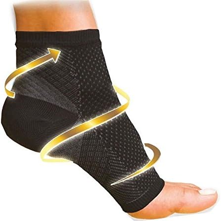 YHBracer Anti-Fatigue Compression Foot Sleeve Pain Relief and Support Treatment Sock, 1 pair (S/M (women’s 6-9.5 / men’s 5-9.5))
