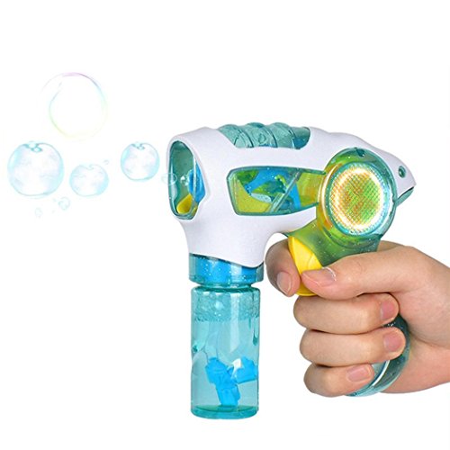 image for Gbell Flashing Light Up Children Bubble Blower Machine, Summer Swimmin