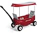 Radio Flyer Deluxe All-Terrain Pathfinder Wagon with Canopy All-terrain air tires for a smooth ride