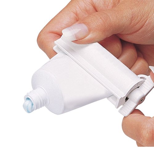 2 Plastic Rolling Toothpaste Tube Easy Squeezer Dispenser Holder Sucker Hanger !