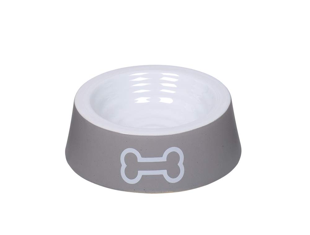 Nobby Ceramic Bowl Big Bone Grey Diameter 16 x 5 cm 0.18 L Pack of 1
