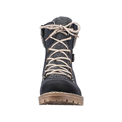 Rieker Damen Y9131-14 Mode Stiefel, blau, 40 EU 2