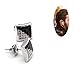 Large Square Half White/black Cubic Zircon Ear Stud Earrings for Women/Men 9mm