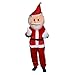 Forum Novelties Men's Plush Santa Claus Mascot Costume, Red, One Size