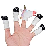 AQKILO Handi Unicorn Finger Hand Puppet Novelty