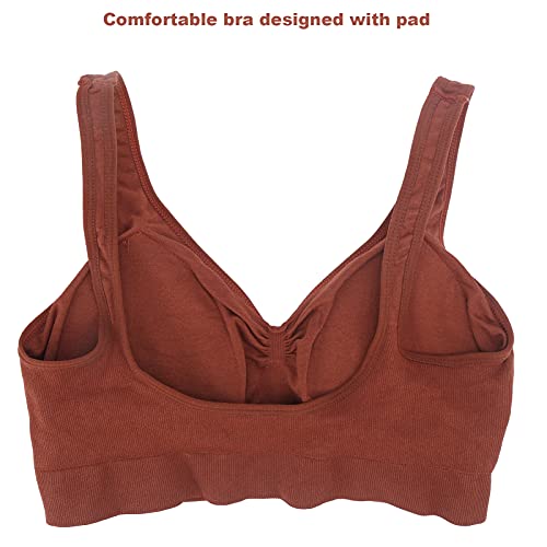 Fitness-sportbeha, Draadloze Gewatteerde Yoga-bh-tops Zachte, Ademende Dames Workout-hardloopbeha's voor Yoga Gym… - Image 5