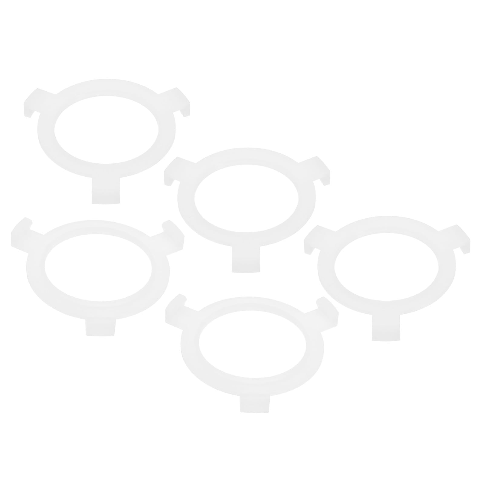 PATIKIL E27 to E26 Lamp Shade Ring, 5 Pack Lamp Holder Adapter Ring Converter Reducer Fitting Light Fixtures Replacement, White