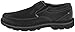Skechers USA Men's Segment The Search Slip On Loafer,Black Leather,11.5 M US