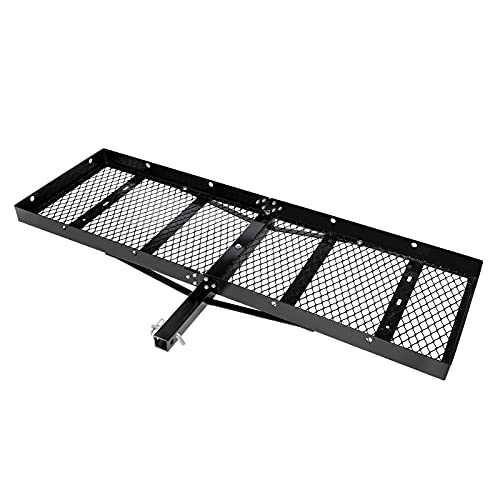MYCAN Hitch Mount Cargo Carrier 60x20 Luggage Basket Tray Rack