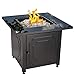 Blue Rhino Outdoor Propane Gas Fire Pit with Black Glass Top and White Fire Glass - Add Warmth and Beauty to Your Backyard primary
