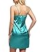 Ekouaer Sexy Nightgown Womens Satin Lace Trim Slip Chemise Nightwear Full Slip Dress Comfort Sleepwear, Green, Medium
