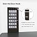 Kootek 2 Pack Over The Door Shoe Organizers, Mesh Shoe Holder 24 Pockets Hanging Shoes Organizer Compartment Storage with 8 Door Hooks for Bedroom Closet Bathroom 59 x 21.6 in (Black&White, 2)