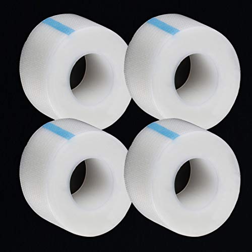 Zehhe 4 Rolls Clear Surgical Medical Tape 1 Inch x 10 Yards Dressing Used for First-Aid Surgical Incisions Wound Care etc, Water Resistant Latex-Free - Thumbnail 5