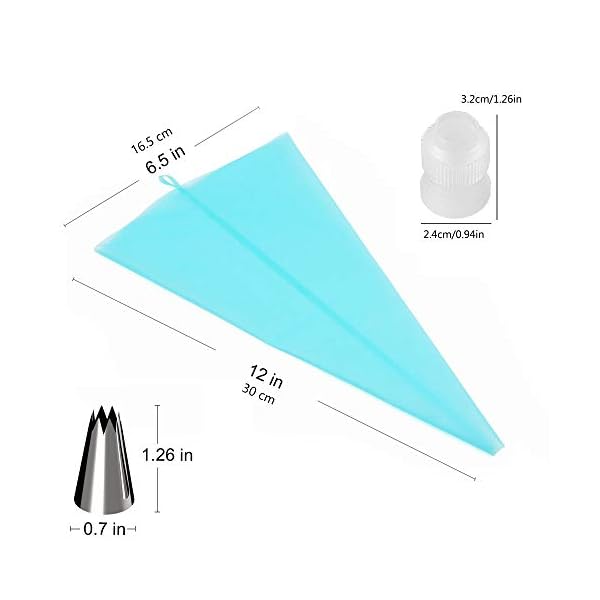 Reusable Piping Bags and Nozzles for Cupcakes,Icing Bags and Nozzles Flower