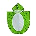 yaode Children's Beach Towels Breathable Warm Child Cartoon Bathrobes Polygonal Dinosaur Hooded Towel Bath Towels (Green)