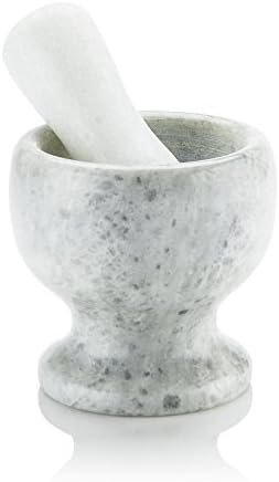 Marble Mortar and Pestle, White