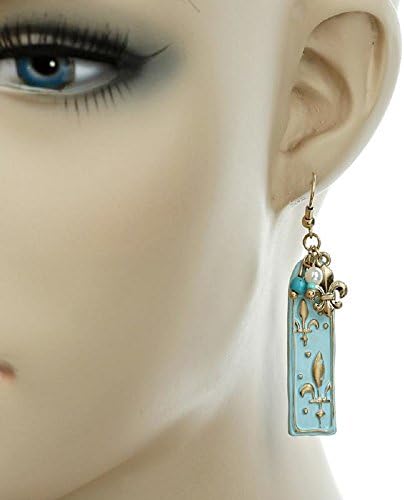 Fleur De Lis Fish Hook Earrings