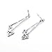 925 Sterling Silver Cubic Zirconia Good Luck Irish Celtic Knot Dangle Earrings for Teen Girls