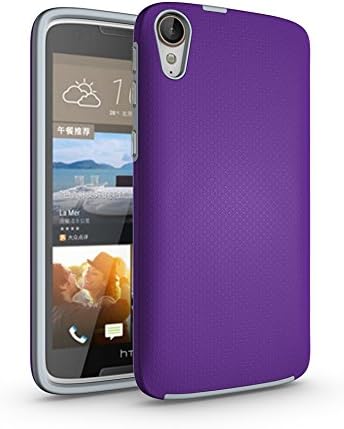 TOTOOSE HTC Desire 828 Clear Case Ultra Thin Anti-Slip TPU Cover Protective case Women for Protector HTC Desire 828 (Purple)