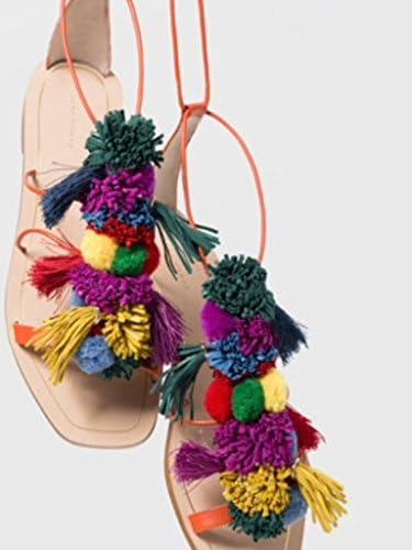 pom pom sandals zara