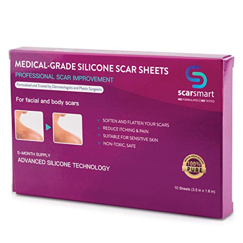 ScarSmart Silicone Scar Sheets 100 MedicalGrade Silicone Strips