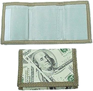 Velcro Wallet 100 Dollar Bill