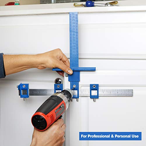 Jig, hardware template Inch Metric Wood Drilling Guide Sleeve Drawer Knobs Jig