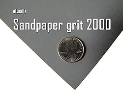 Finest grit Sand Paper for Metal 2000 grit