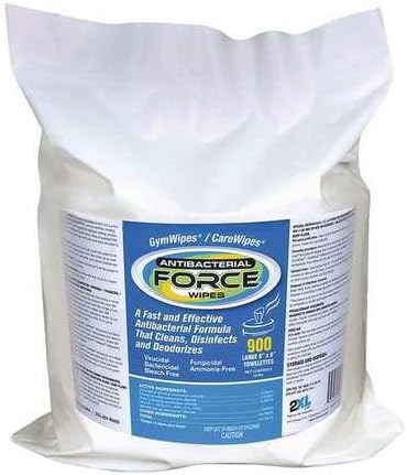 2Xl Force Gym Equipment Wipes Refill, 8 x 6", 900 Wipes