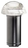 Malibu 8301-9301-01 Mushroom Bollard Light, Black Gloss
