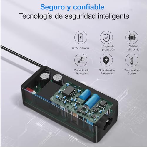 Kammoy 65W/45W USB C/Type C Cargador Adaptador de portátil para Lenovo Chromebook ThinkPad X1 Carbon T480 T480s T580 T490s E585 E580 E590 E595 C330 14e 300e 500e Yoga 720-13IKB S730-13 920-13