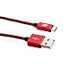 Mitz Micro USB Charge Sync Data Cable 2M Red