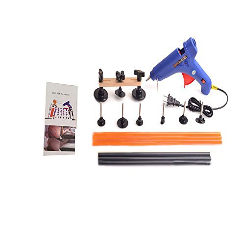 HiYi 16pcs PDR AUTO Paintless Dent Removal Kits Pop a Dent Bridge Puller Hot Melting Glue Gun And Glue Sticks Car Repair Tools