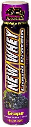 New Whey 42 Grams Liquid Protein Dietary Supplement, Grape, 3.8 Ounce (12 Count) by New Whey